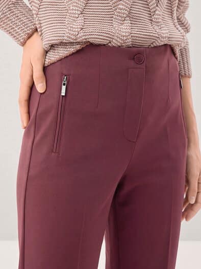 Hose aus Thermojersey Merlot