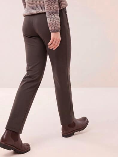Hose aus Thermojersey Kaffee
