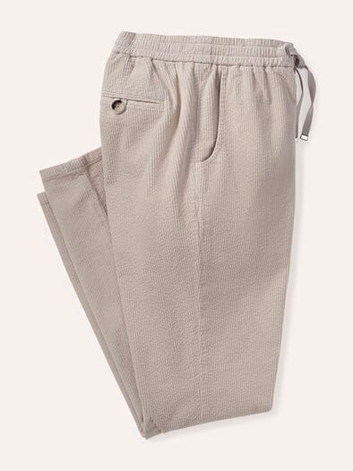 Jogpant aus weichem Cord Soft Sesam