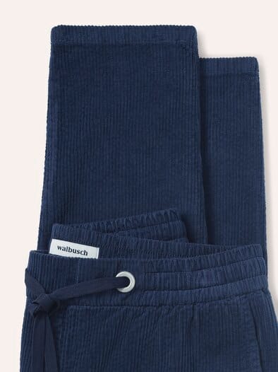 Jogpant aus weichem Cord Marine