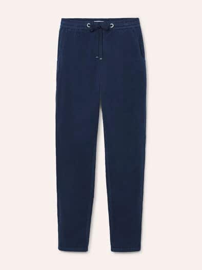 Jogpant aus weichem Cord Marine