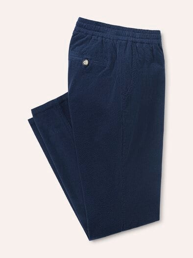 Jogpant aus weichem Cord Marine
