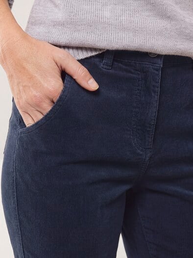 Five Pocket Cordhose Nachtblau