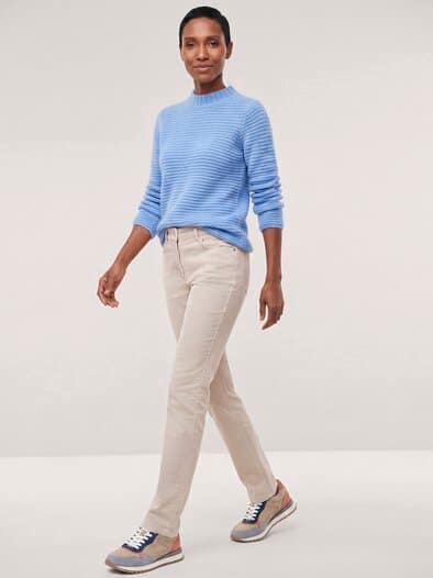 Five Pocket Cordhose Creme