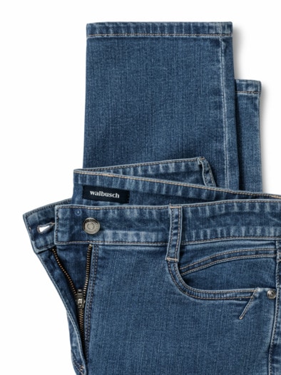 Five Pocket Highstretch-Denim Mid Blue