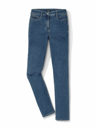 Five Pocket Highstretch-Denim Mid Blue