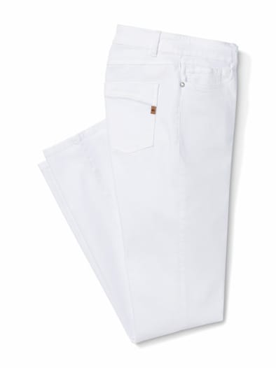 Five Pocket Highstretch-Denim Weiß