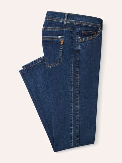 Passform-Jeans Slim Fit Blue Stoned
