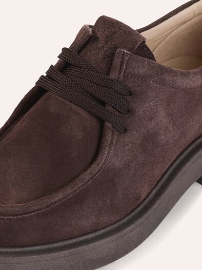 Veloursleder Mokassin Braun