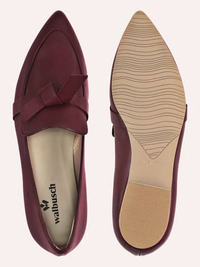 Soft Loafer mit Schleife Merlot