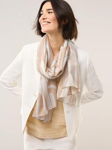 Schal Grafikdruck Sand