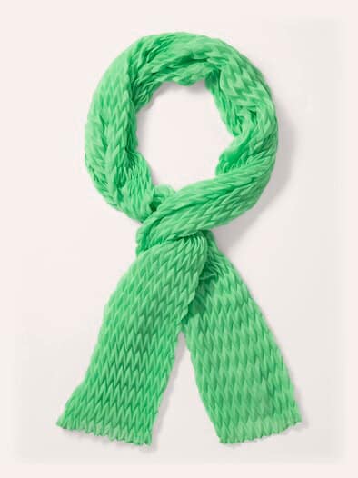 Plissee-Schal Pfefferminz