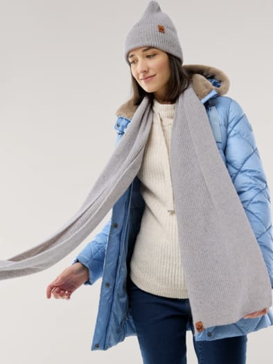 Strickmütze Taupe Melange