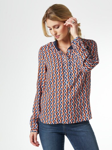 Strickkragen Shirtbluse Grafikdesign Strickkragen Shirtbluse Grafikdesign