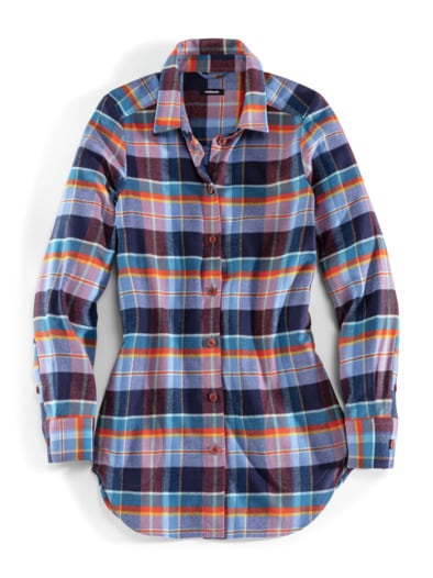 Kuschelflanell-Blusenjacke Karo Multicolor