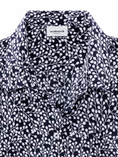 Extraglatt-Hemdbluse Everyday Minimal Marine