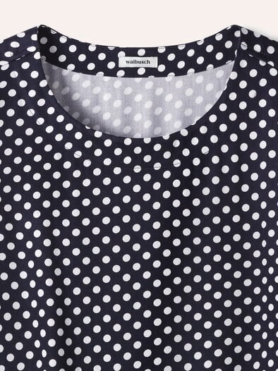 T-Shirt-Bluse Extra Leicht Tupfen