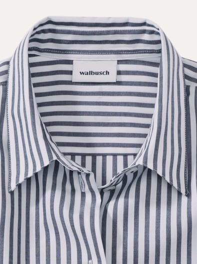 Baumwoll Bluse Perfect Match Streifen Marine
