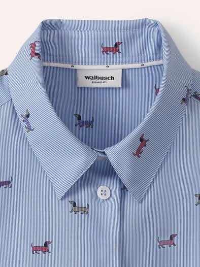 Extraglatt-Hemdbluse Everyday 2.0 Dackeldruck