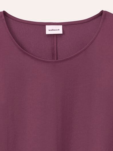 Blusenshirt aus Satin Cassis