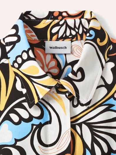 Hemdbluse Leinenmix Multicolor