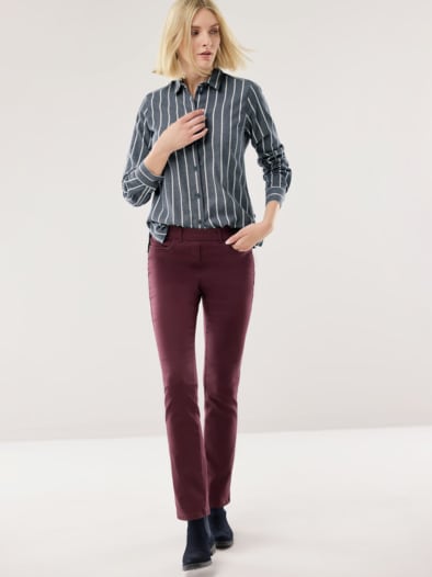 Thermo-Flanell-Hemdbluse Streifen Marine