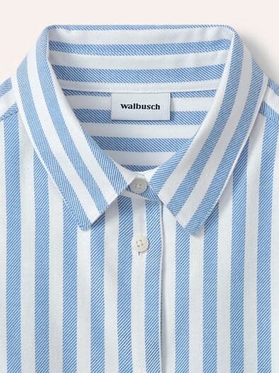 Hemdbluse aus Thermoflanell Streifen