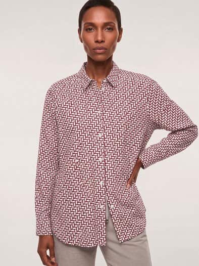Hemdbluse aus Thermoflanell Dessin Chianti