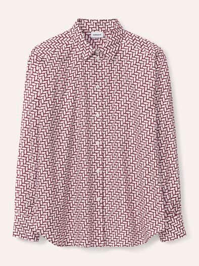 Hemdbluse aus Thermoflanell Dessin Chianti