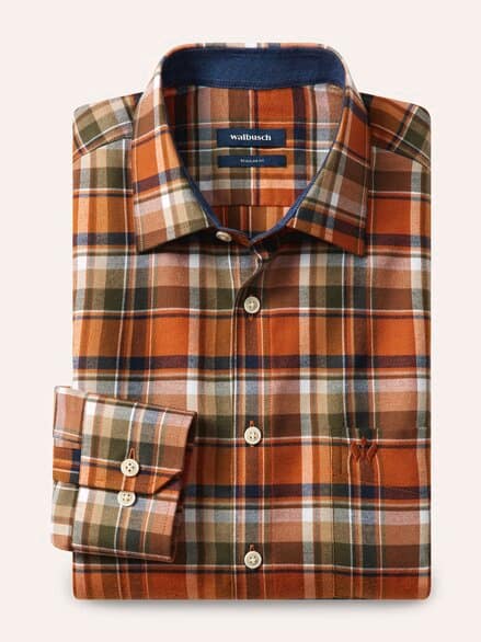 Soft-Flanell-Hemd Karo Terra Soft-Flanell-Hemd Karo Terra