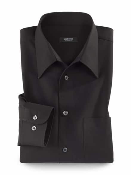 Extraglatt-Hemd Walbusch-Kragen Schwarz Extraglatt-Hemd Walbusch-Kragen Schwarz