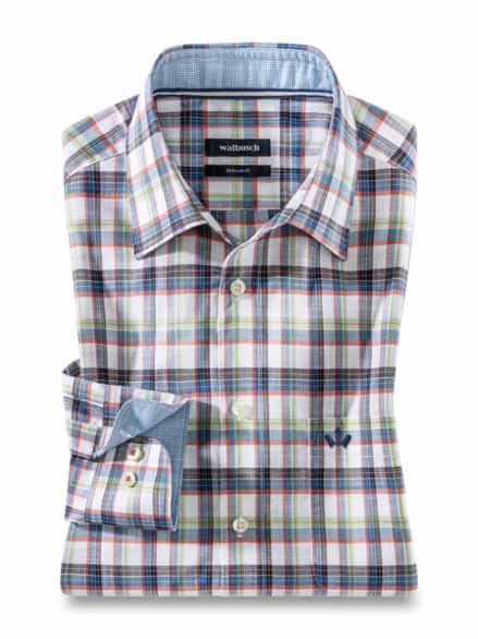 Easycare-Hemd Vier Jahreszeiten Karo Weiß Easycare-Hemd Vier Jahreszeiten Karo Weiß