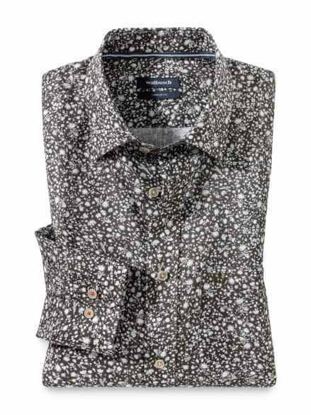 Pures Leinen Hemd Druck Schilf Pures Leinen Hemd Druck Schilf