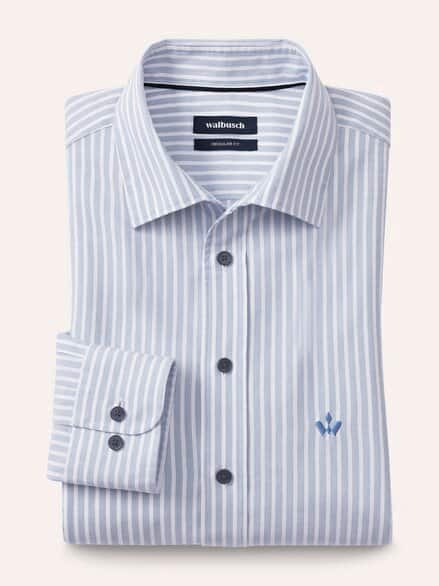 Royal-Oxford Hemd Streifen Bleu