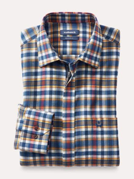 Soft-Flanell-Hemd Zip & Go Karo Bordeaux