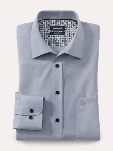 Extraglatt-Hemd Uni Blau Extraglatt-Hemd Uni Blau