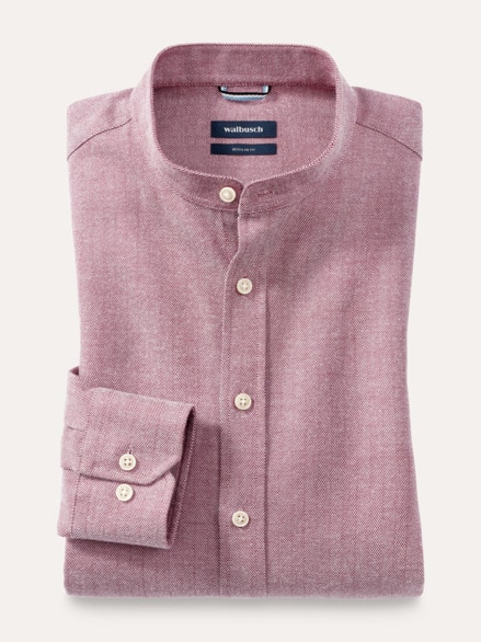 Flanell Stehkragen-Hemd Dessin 1