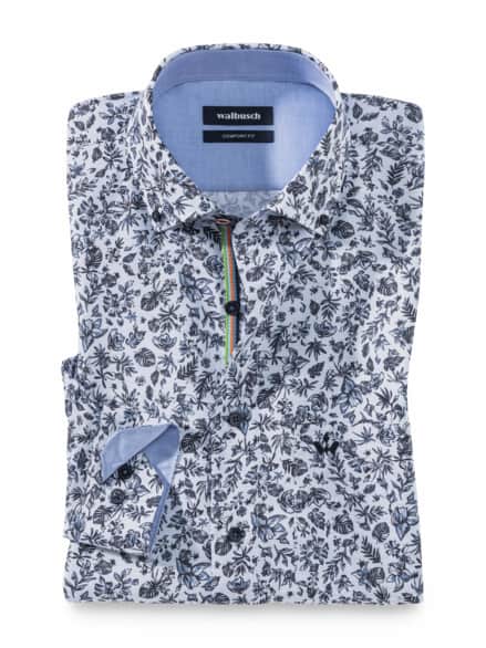 Extraglatt Hemd Frischekick Druck Blau Extraglatt Hemd Frischekick Druck Blau