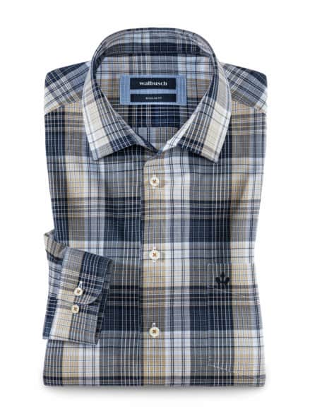 Easycare-Hemd Best-Klima Karo Natur