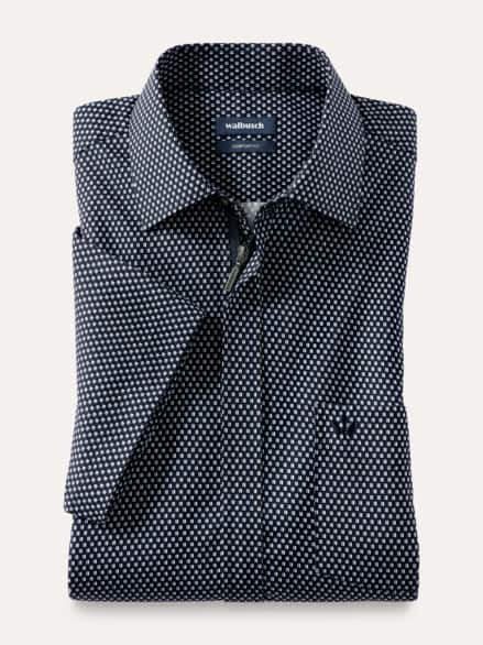 Extraglatt-Hemd Zip & Go Druck Marine Extraglatt-Hemd Zip & Go Druck Marine