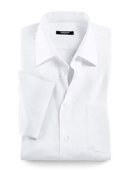 Extraglatt-Hemd Kent-Kragen Weiß