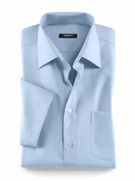 Extraglatt-Hemd Kent-Kragen Hellblau