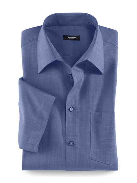 Extraglatt-Hemd Tropical Rauchblau
