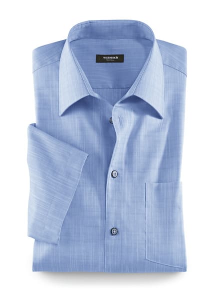 Extraglatt-Hemd Tropical Hellblau