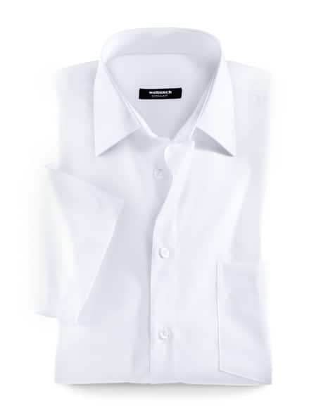 Extraglatt-Hemd Kent-Kragen Weiß