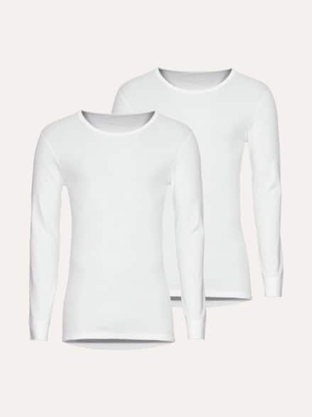 Thermo-Langarmshirt 2er-Pack Weiß