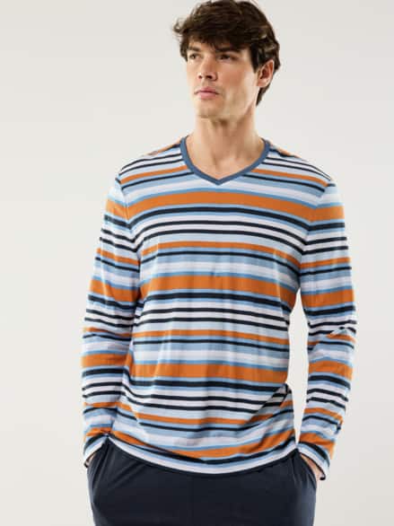 Cooling Pyjama Blau/Orange