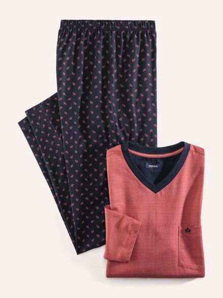 V-Pyjama Maritim Paisley
