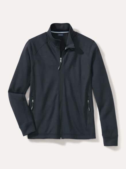 Jersey Jacke Climate Wool Anthrazit