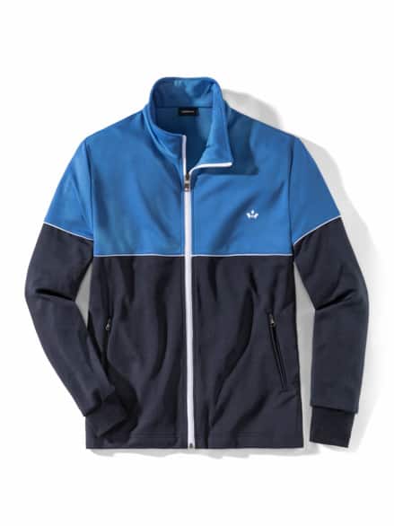 Extraglatt Freizeitjacke Stahlblau